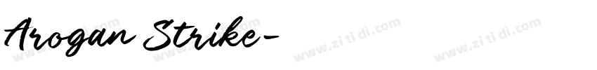 Arogan Strike字体转换